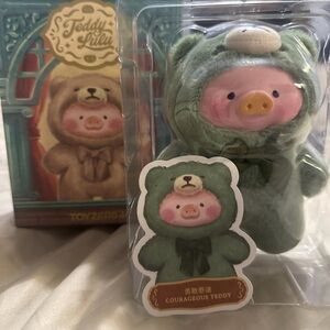 Teddy Lulu Courageous Teddy Plush in Sage Green